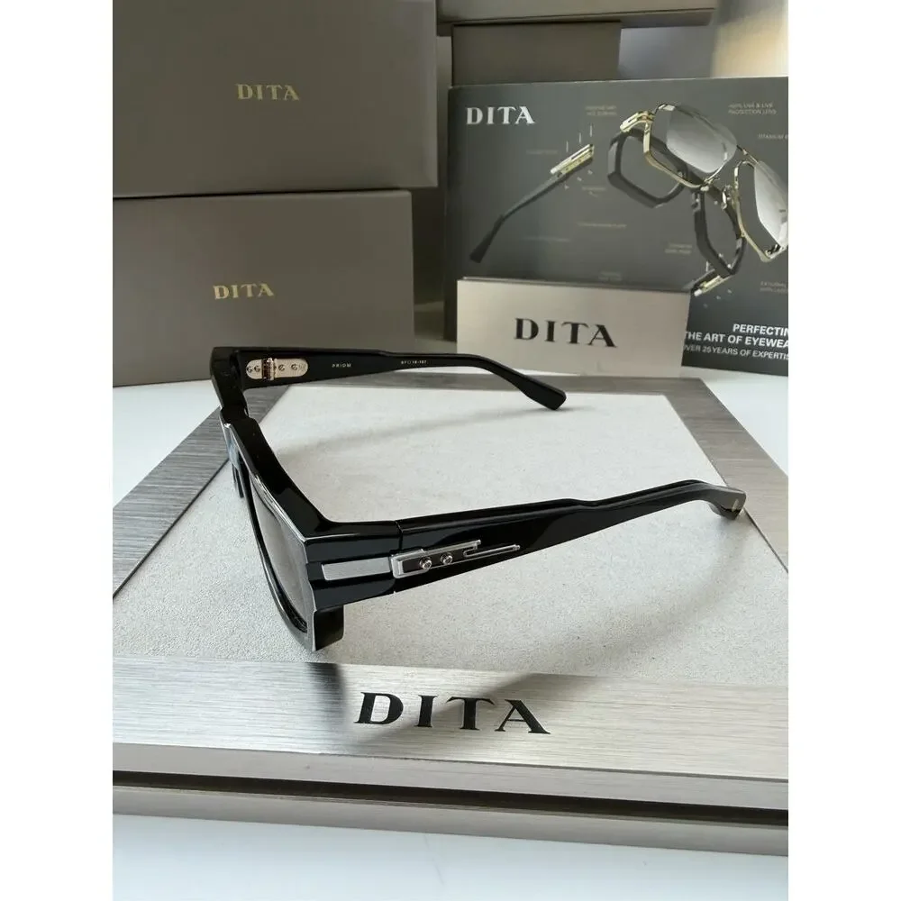 DITA PRIDM DTS753-02 Black Palladium Red Antireflective Lens Sunglasses AUTHENTI